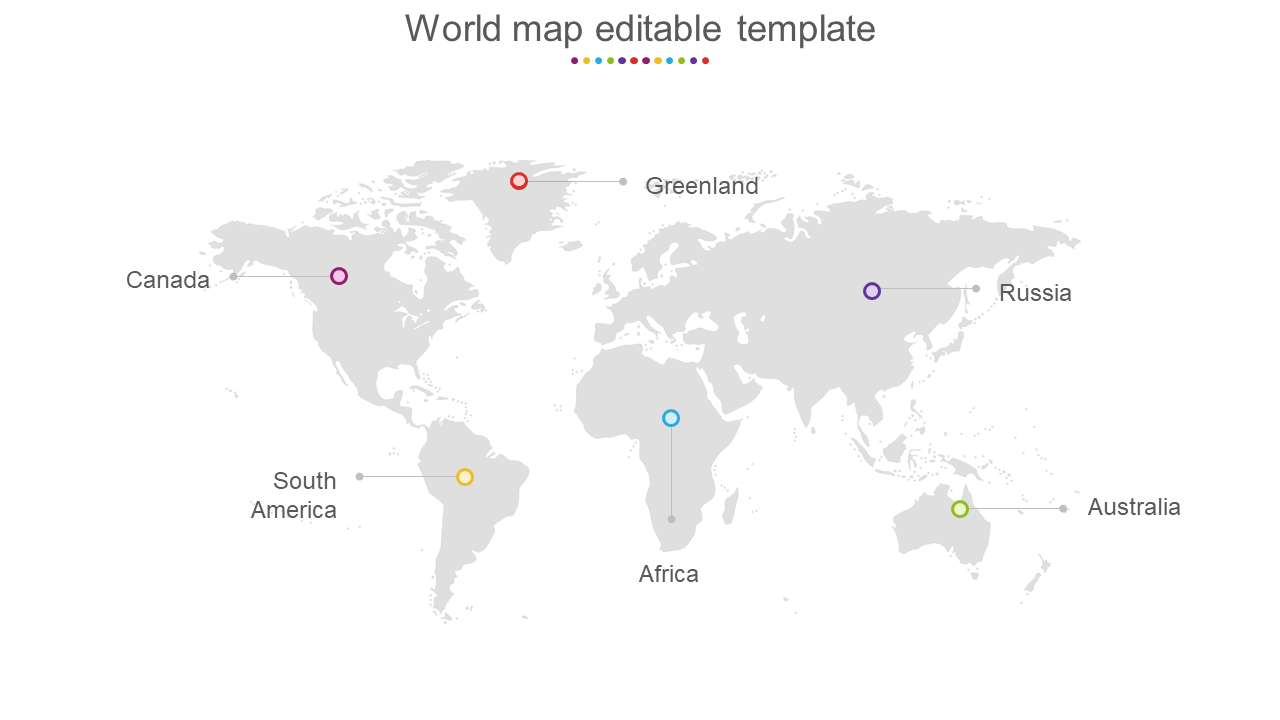 world map editable template
